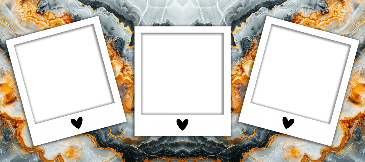 Marble Effect 3Image Photo Mug by Luxe-Custom-Designer