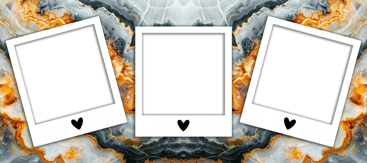 Marble Effect 3Image Photo Mug by Luxe Sensational