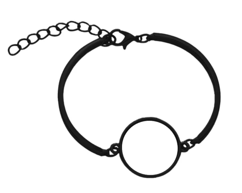 Gloss Black Photo Bracelet by Luxe-Custom-Designer