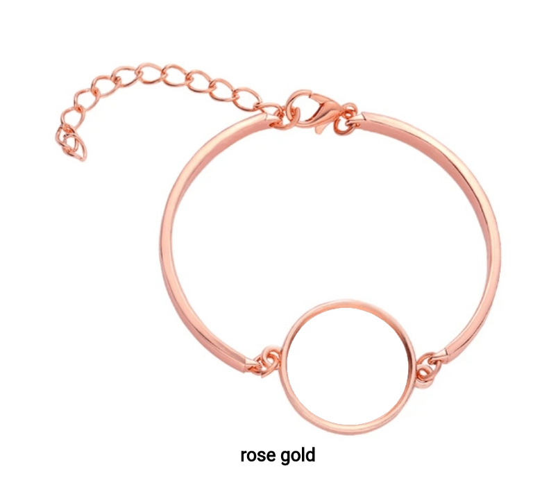 Rose Gold Photo Bracelet by Luxe-Custom-Designer