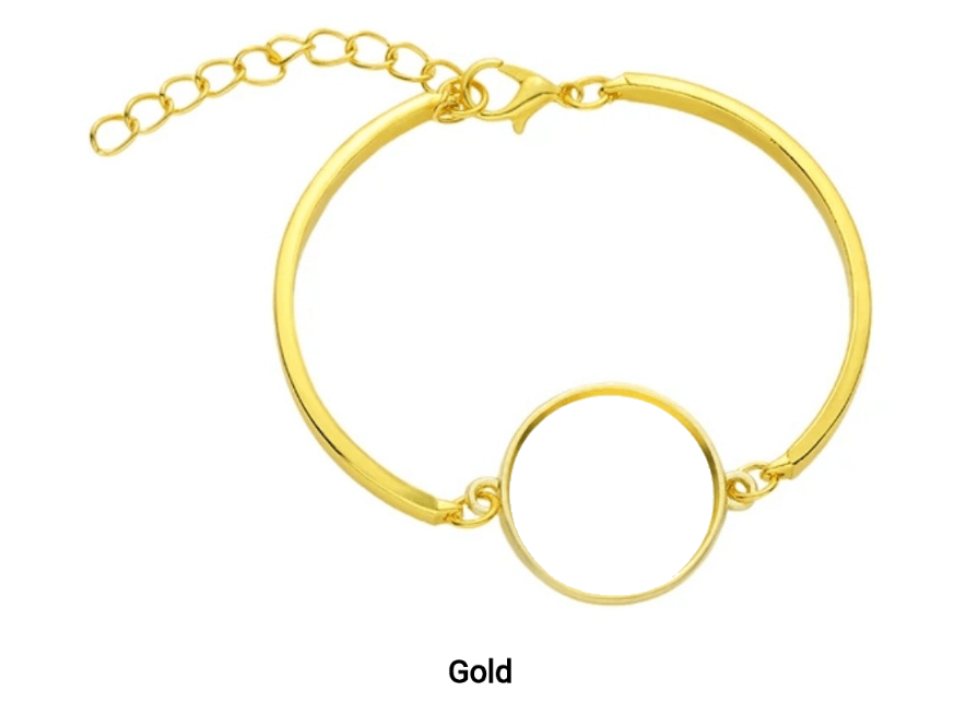 Gold Photo Bracelet by Luxe-Custom-Designer