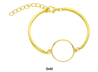 Gold Photo Bracelet by Luxe-Custom-Designer