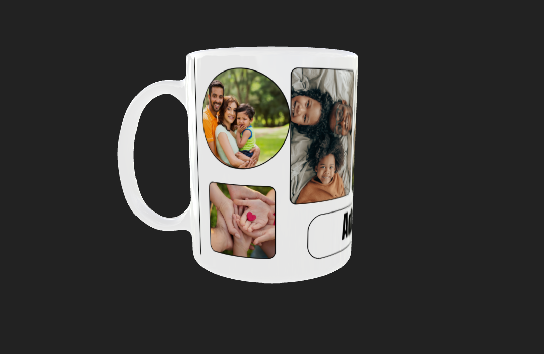 7 Panel Photo Mug by Luxe-Custom-Designer