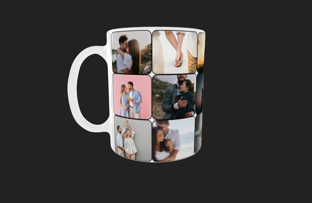 18 Panel Collage Photo Mug by Luxe-Custom-Designer