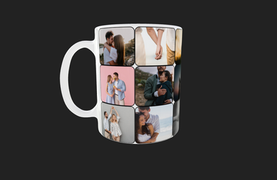 18 Panel Collage Photo Mug by Luxe-Custom-Designer