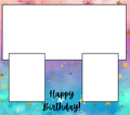 3 Image Birthday Slate by Luxe Sensational