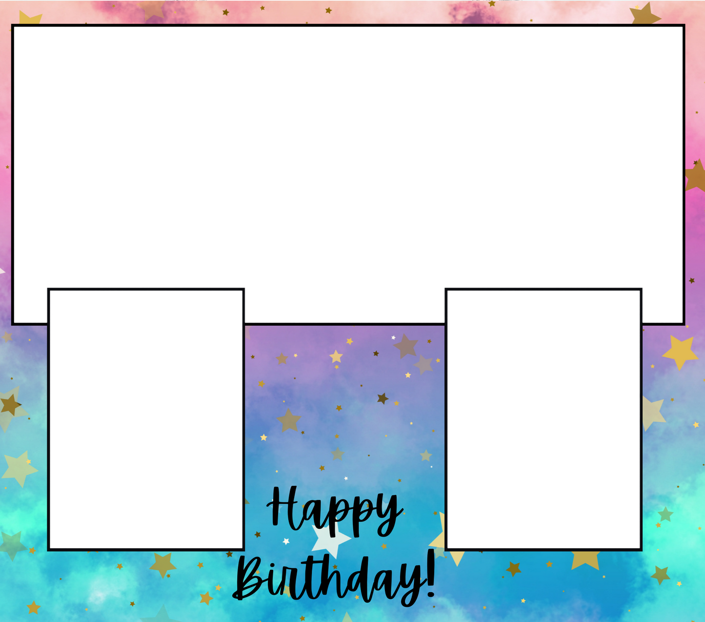 3 Image Birthday Slate by Luxe-Custom-Designer