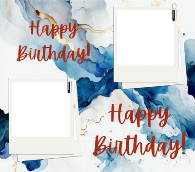 Birthday 2 Image Slate by Luxe-Custom-Designer