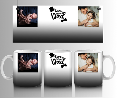 2 image love you dad mug by Luxe-Custom-Designer