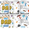 Personalised Best dad ever with names by Luxe-Custom-Designer