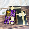 12 Rose Soap box with Teddy and Foil Rose by Luxe-Custom-Designer