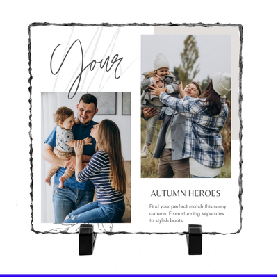 2 Image Photo Slate by Luxe-Custom-Designer