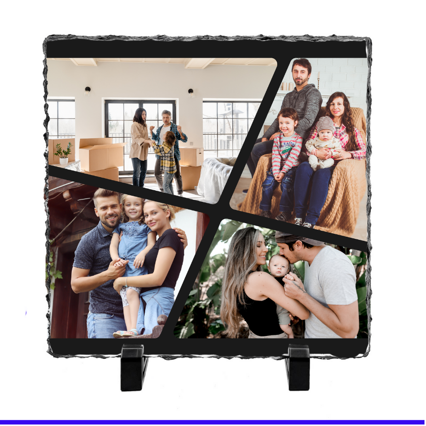 4 Panel Collage Photo Slate by Luxe-Custom-Designer