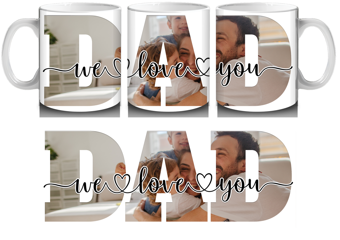 Dad Photo Mug by Luxe-Custom-Designer