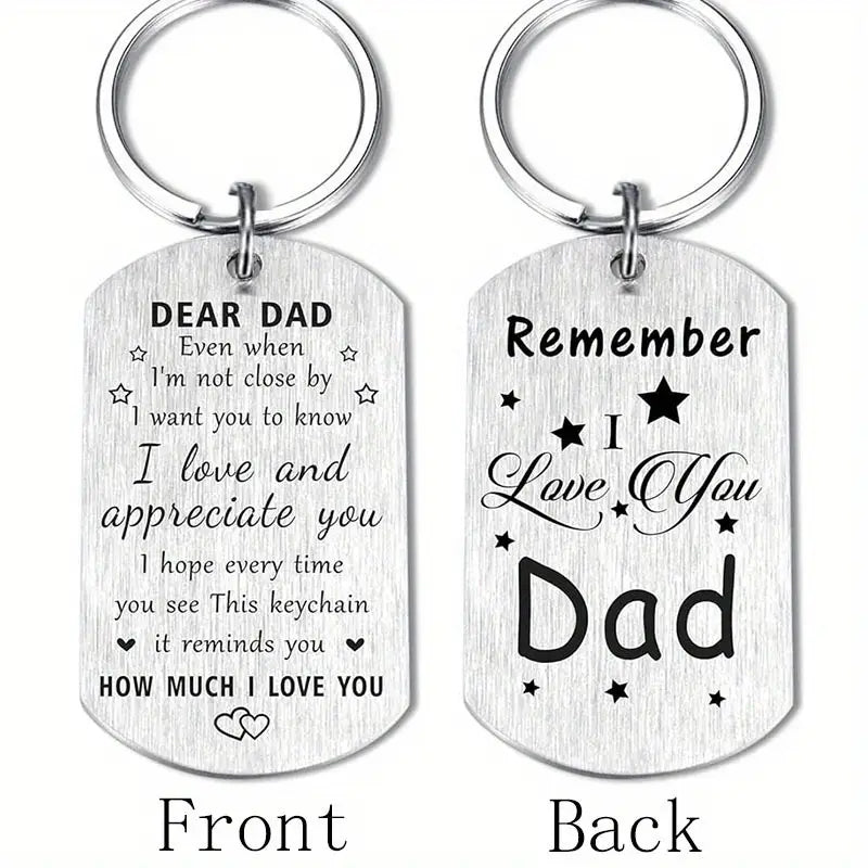 Dad Keyring by Luxe-Custom-Designer
