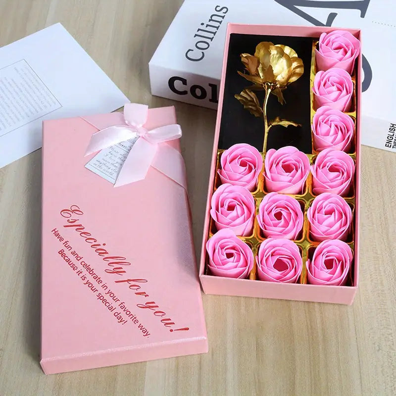 Rose Soap and Foil Rose by Luxe-Custom-Designer