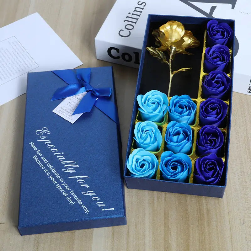 Rose Soap and Foil Rose by Luxe-Custom-Designer