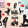 Hello Love Mug by Luxe-Custom-Designer