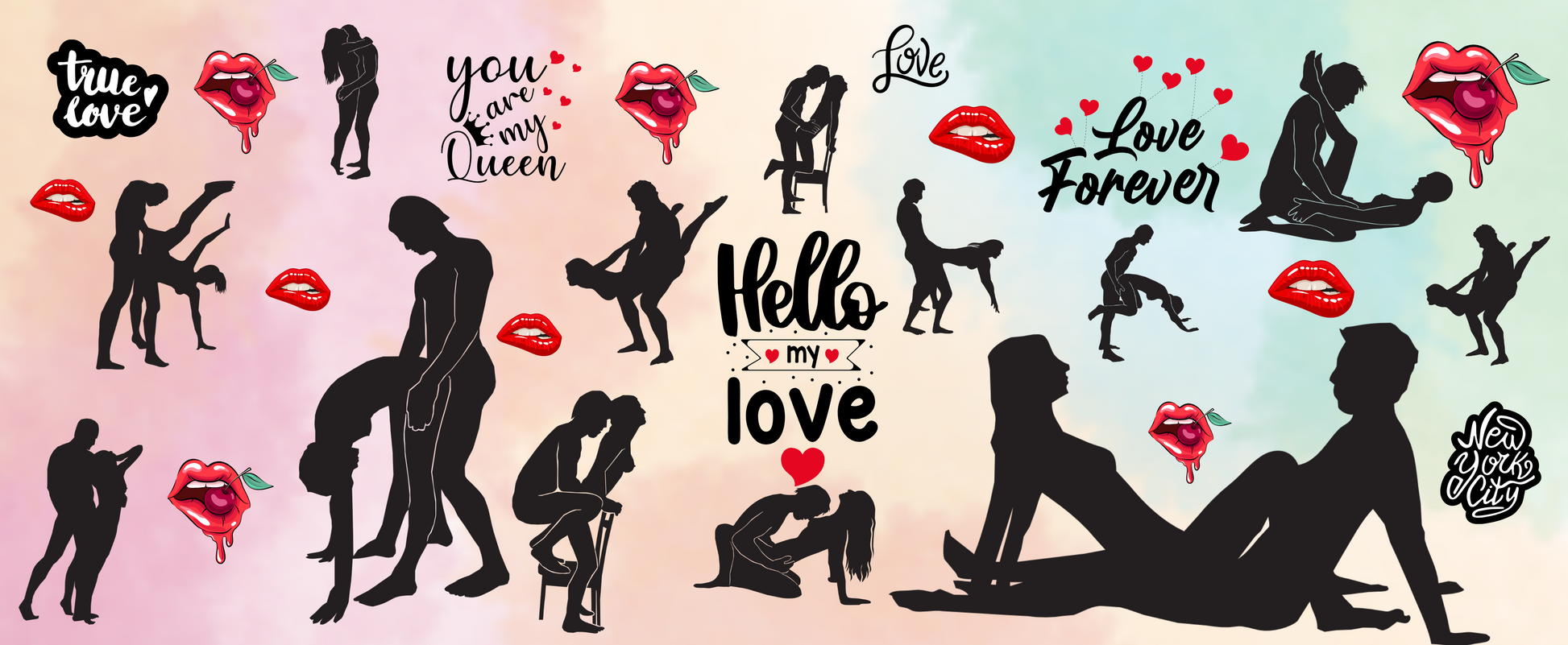 Hello Love Mug by Luxe-Custom-Designer