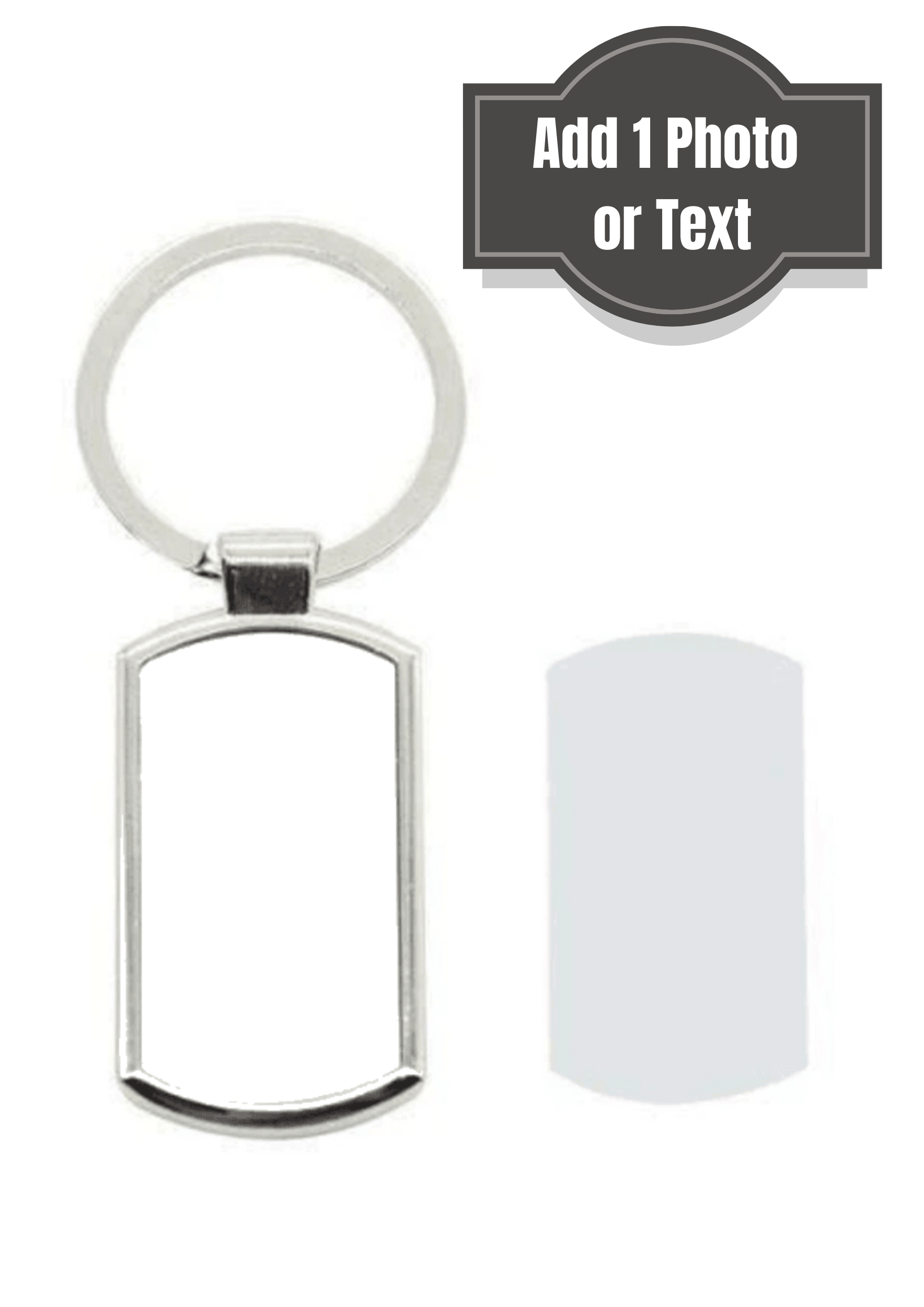 Silver Metal keyring by Luxe-Custom-Designer