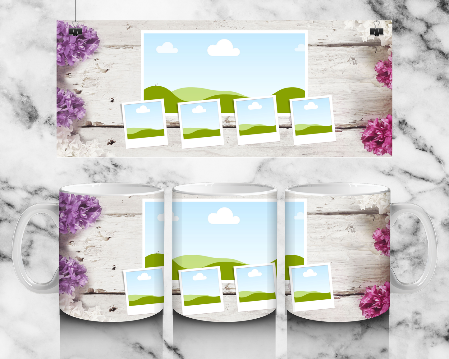 5 Panel Photo Mug by Luxe-Custom-Designer