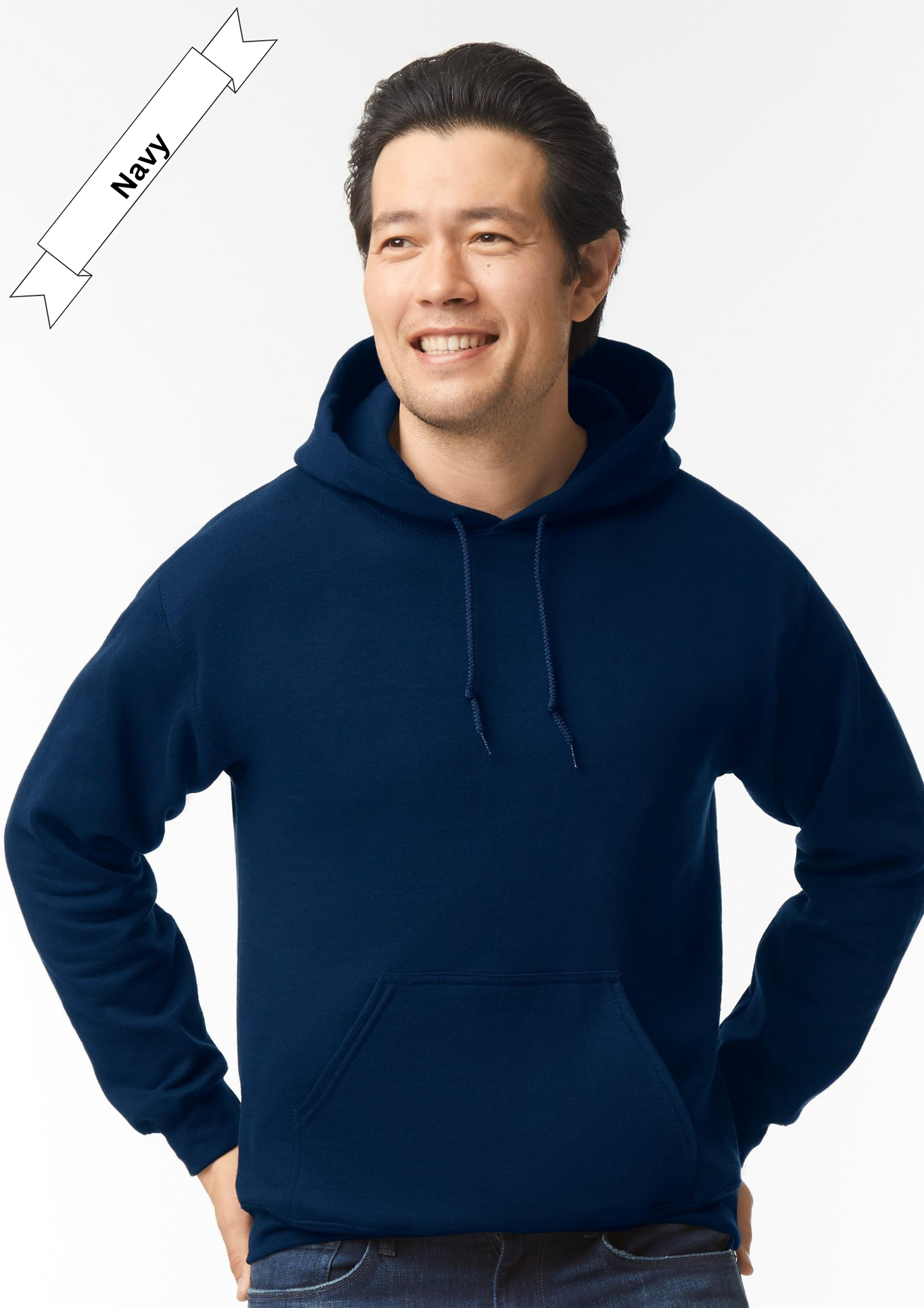 Navy Blue Hoodie by Luxe-Custom-Designer