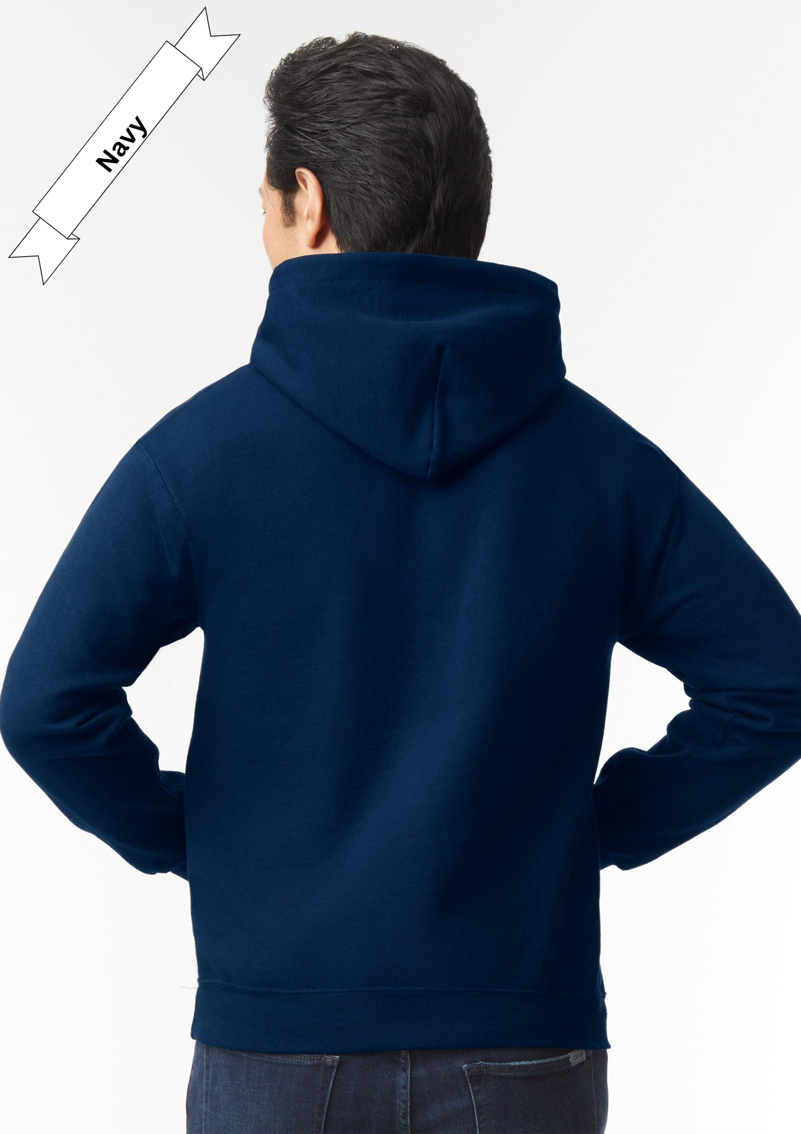 Navy Blue Hoodie by Luxe-Custom-Designer
