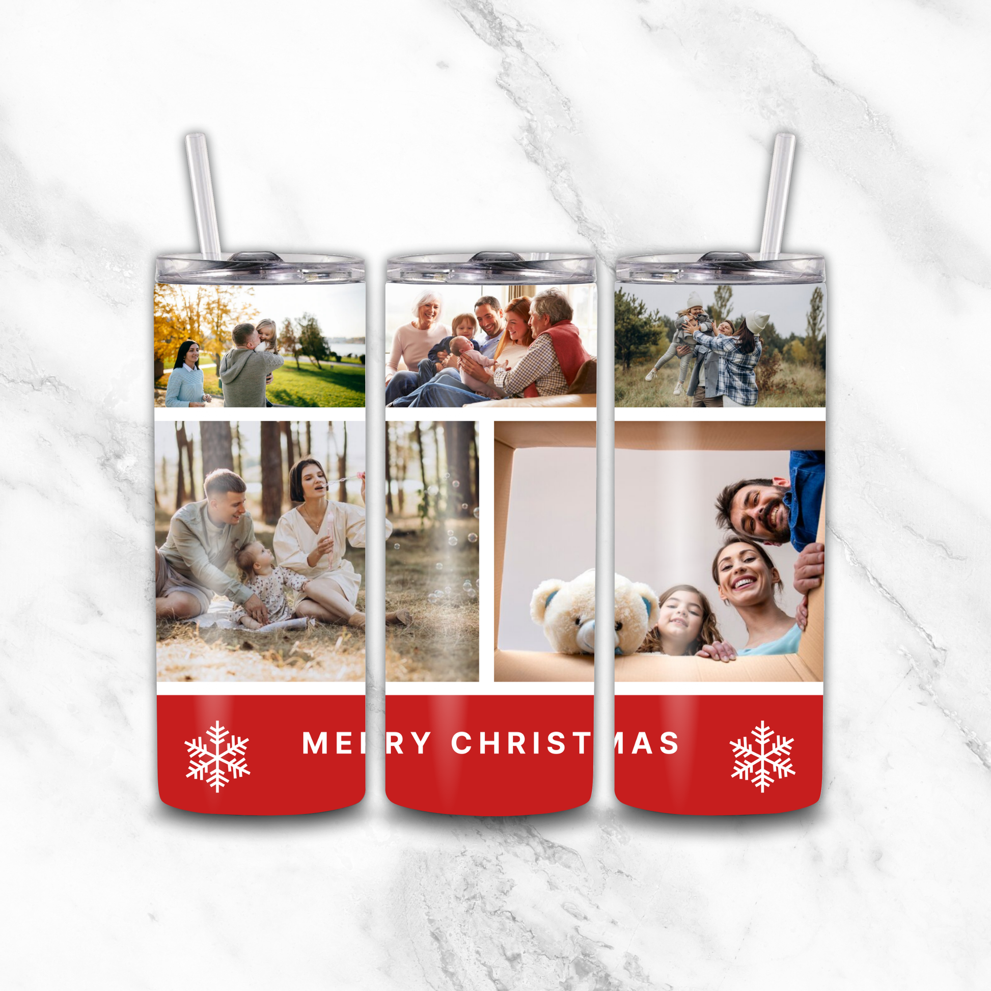 5 Image Christmas Tumbler by Luxe-Custom-Designer
