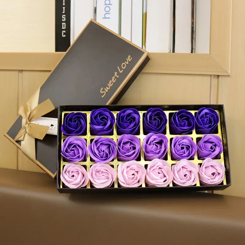 18 Piece Rose Soap Box by Luxe-Custom-Designer