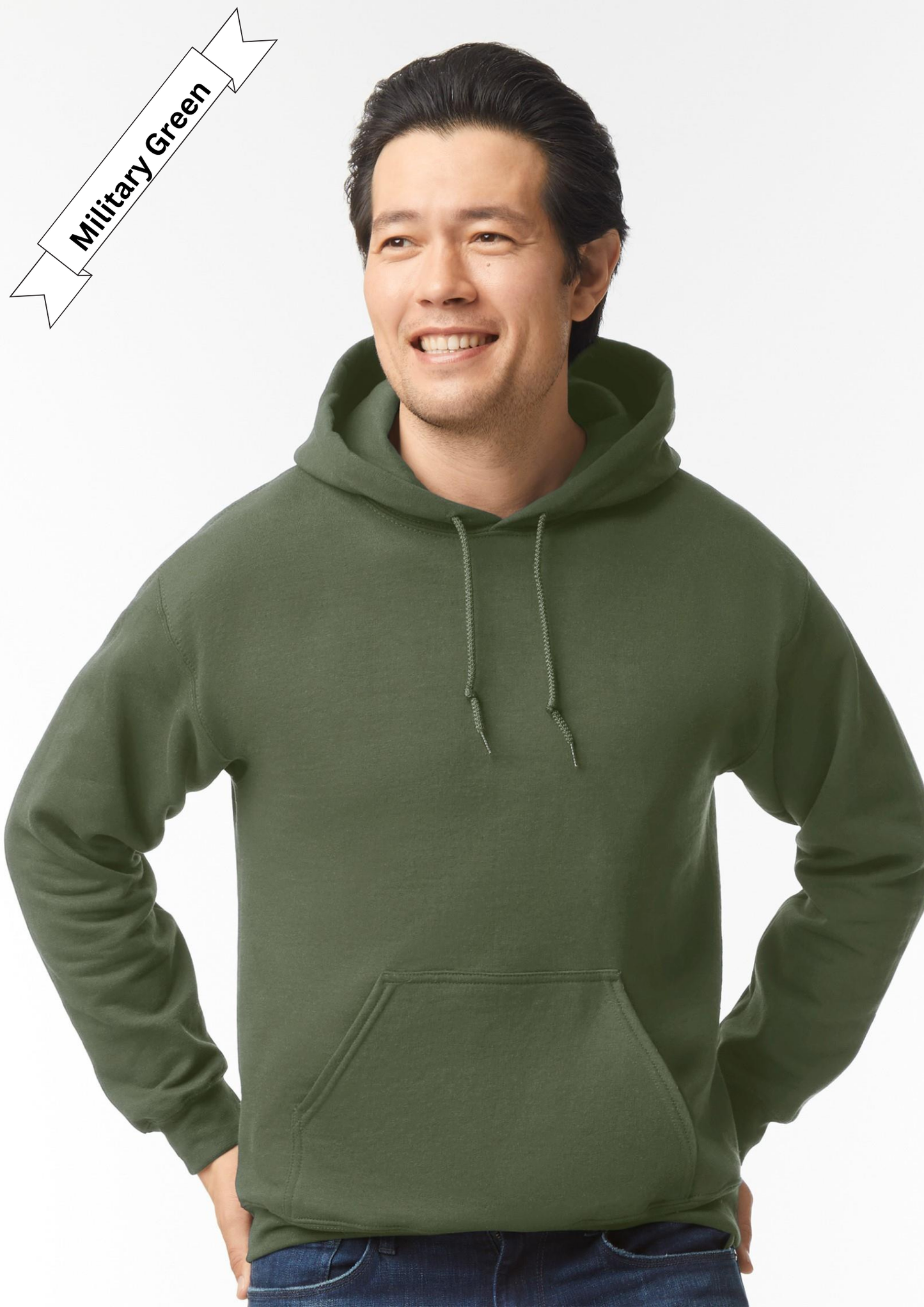 Military Green Hoodie by Luxe-Custom-Designer