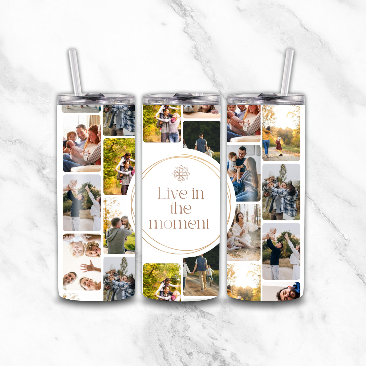 Live in the Moment 22 image 20oz tumbler by Luxe-Custom-Designer