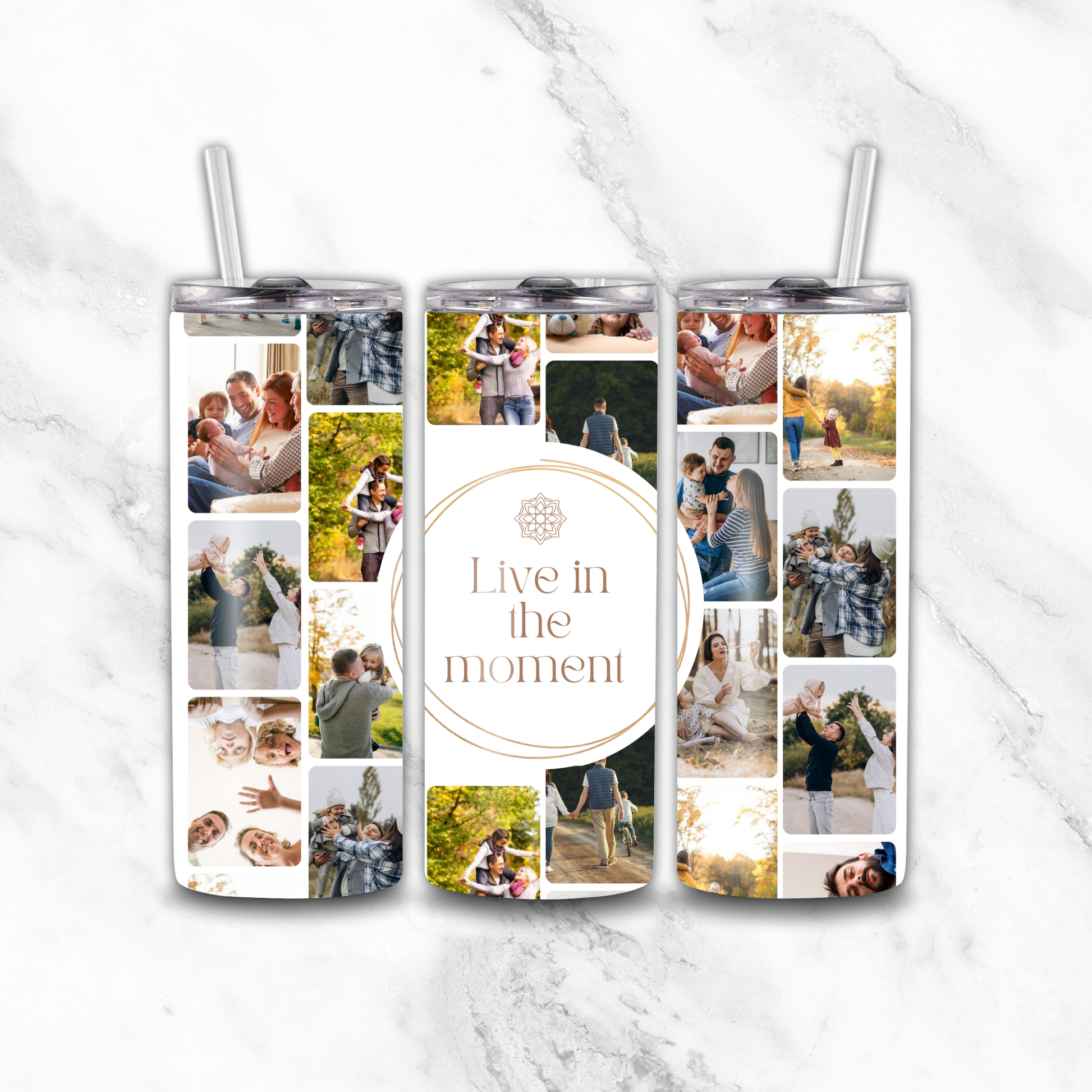 Live in the Moment 22 image 20oz tumbler by Luxe-Custom-Designer