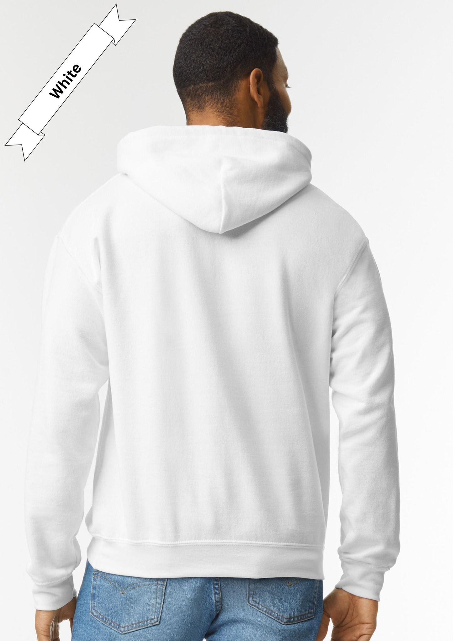 White Hoodie by Luxe-Custom-Designer