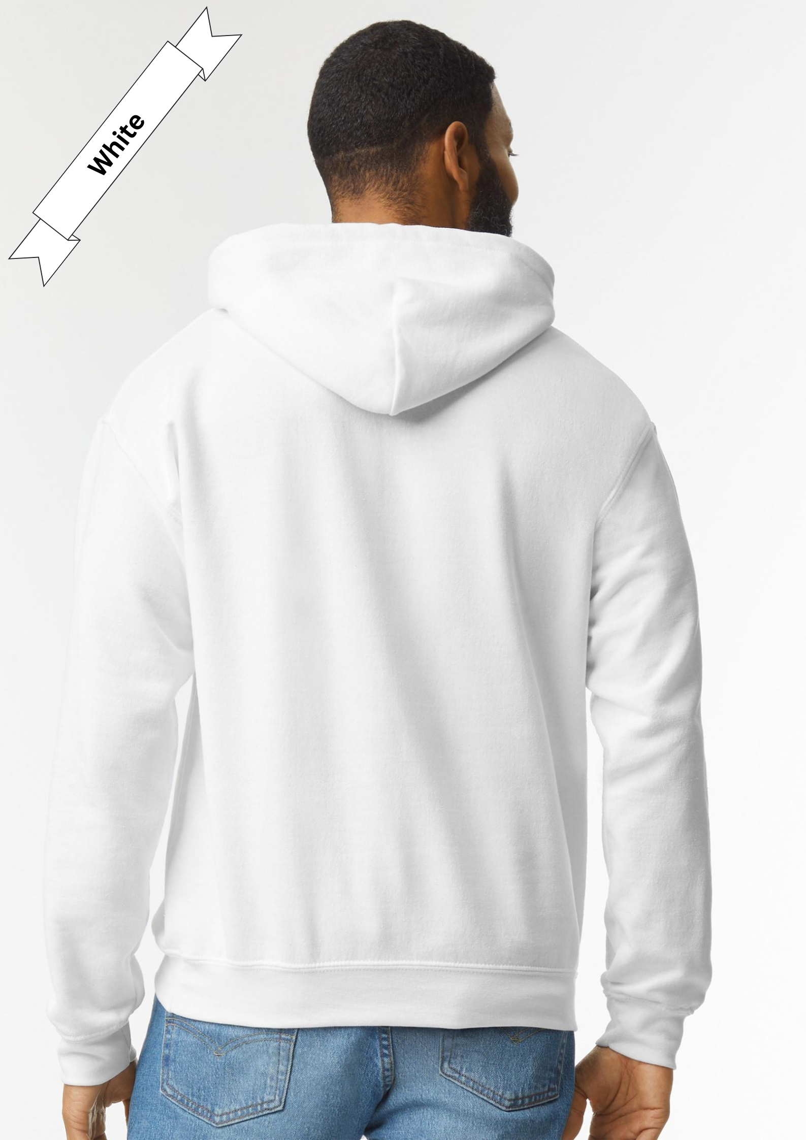 White Hoodie by Luxe-Custom-Designer