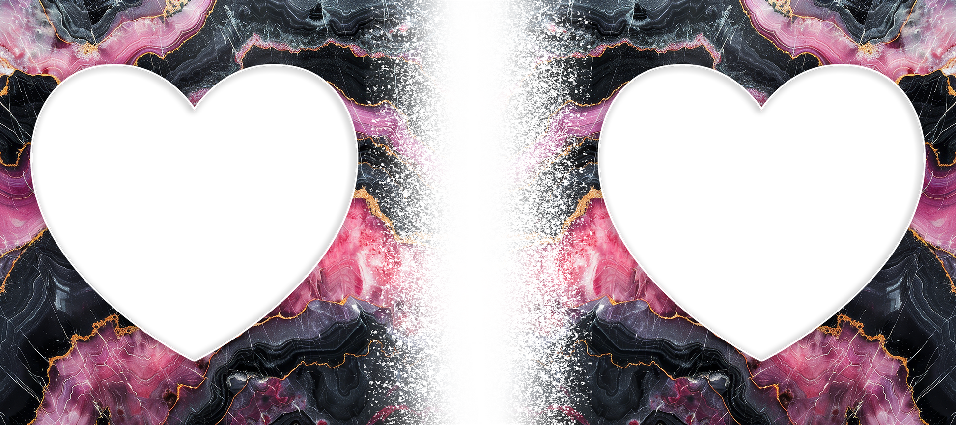 Marble Effect 2 heart Image mug by Luxe-Custom-Designer