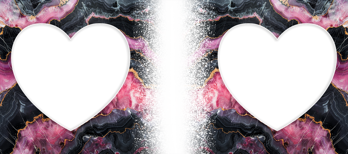Marble Effect 2 heart Image mug by Luxe Sensational