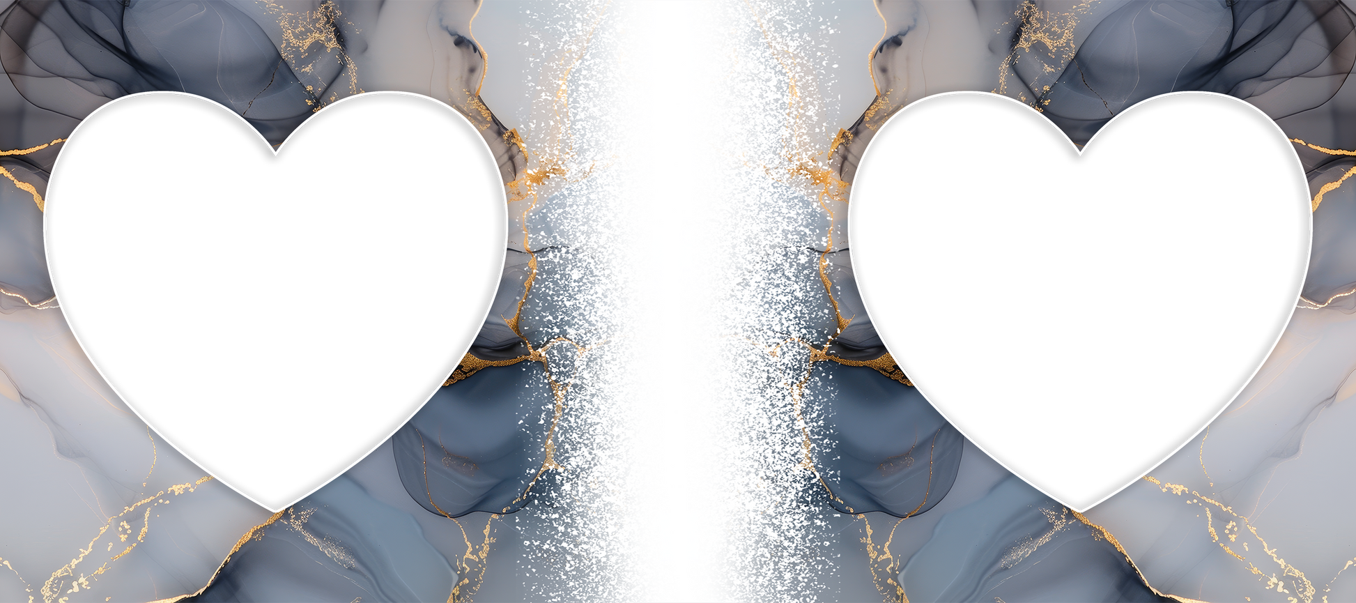 Marble Effect 2 heart Image mug by Luxe-Custom-Designer