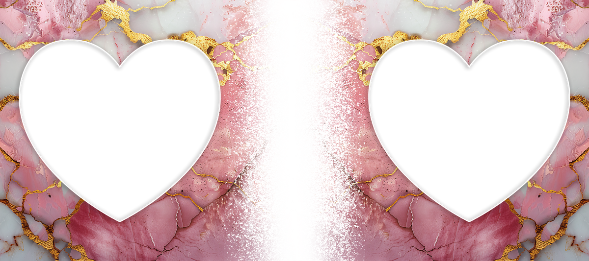Marble Effect 2 heart Image mug by Luxe Sensational