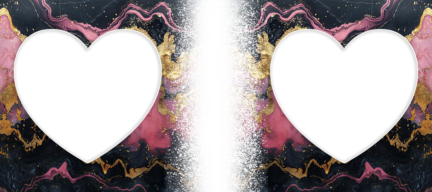 Marble Effect 2 heart Image mug by Luxe-Custom-Designer