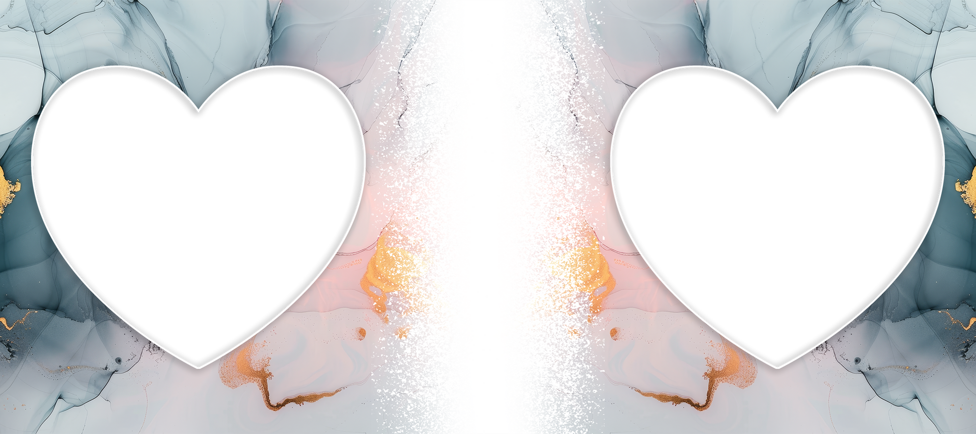 Marble Effect 2 heart Image mug by Luxe-Custom-Designer