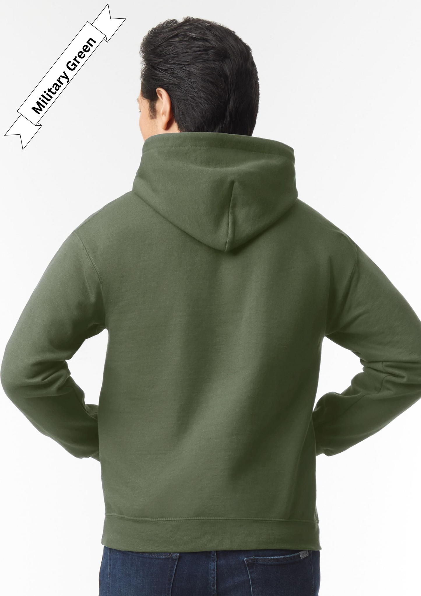 Military Green Hoodie by Luxe-Custom-Designer