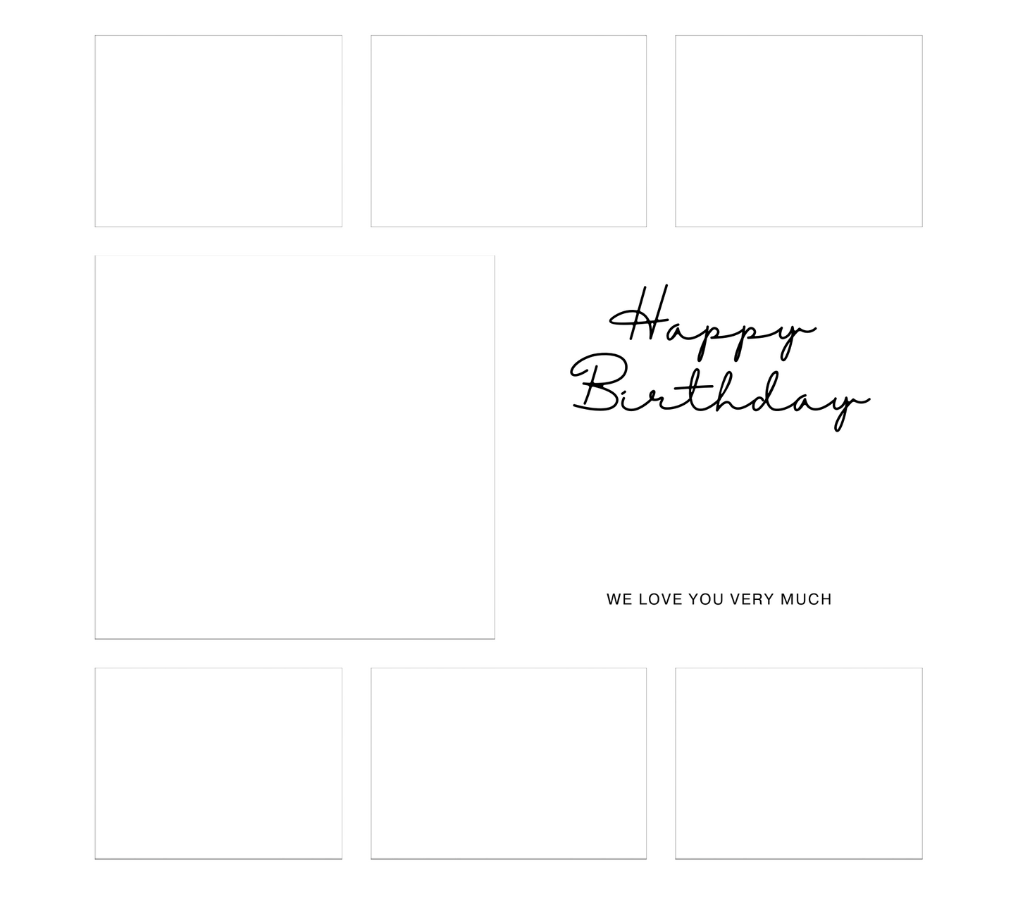 7 Image Birthday Photo Slate by Luxe-Custom-Designer