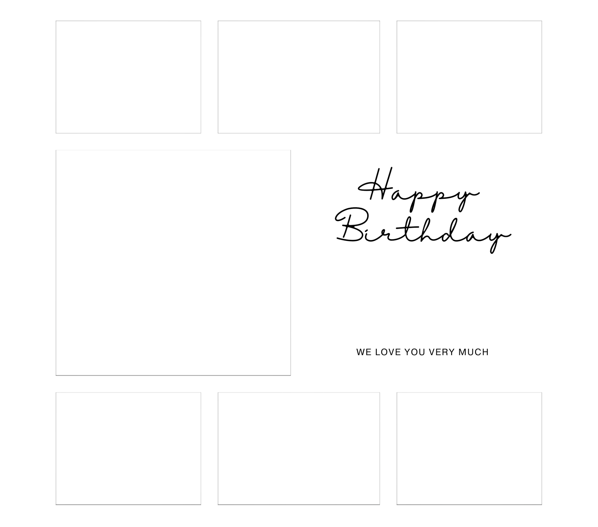7 Image Birthday Photo Slate by Luxe-Custom-Designer