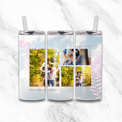 My angel 3 image tumbler by Luxe-Custom-Designer