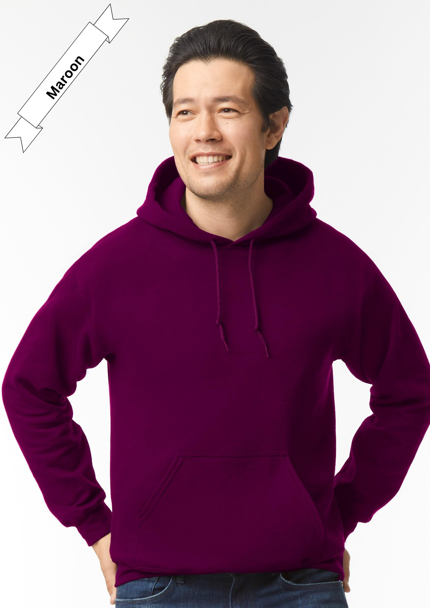 Maroon Hoodie by Luxe-Custom-Designer