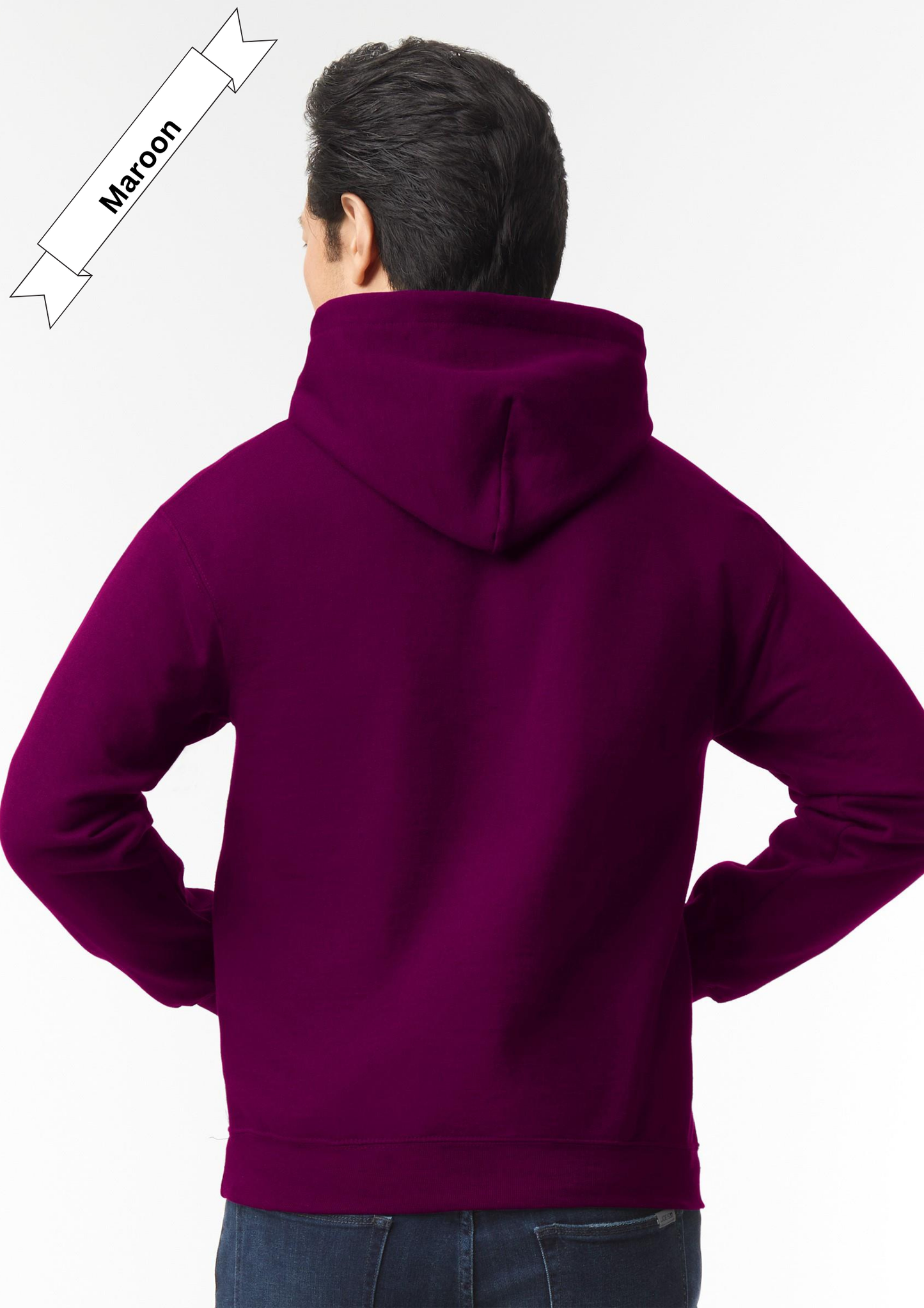 Maroon Hoodie by Luxe-Custom-Designer