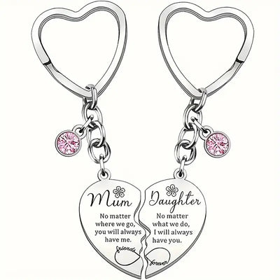 Mum and Daughter Keyring by Luxe-Custom-Designer