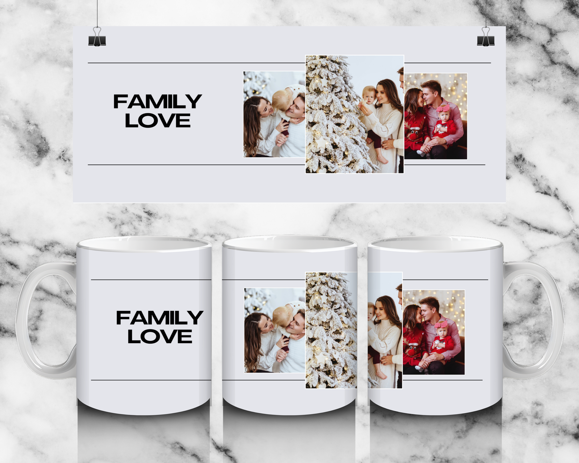 3 panel family mug by Luxe-Custom-Designer