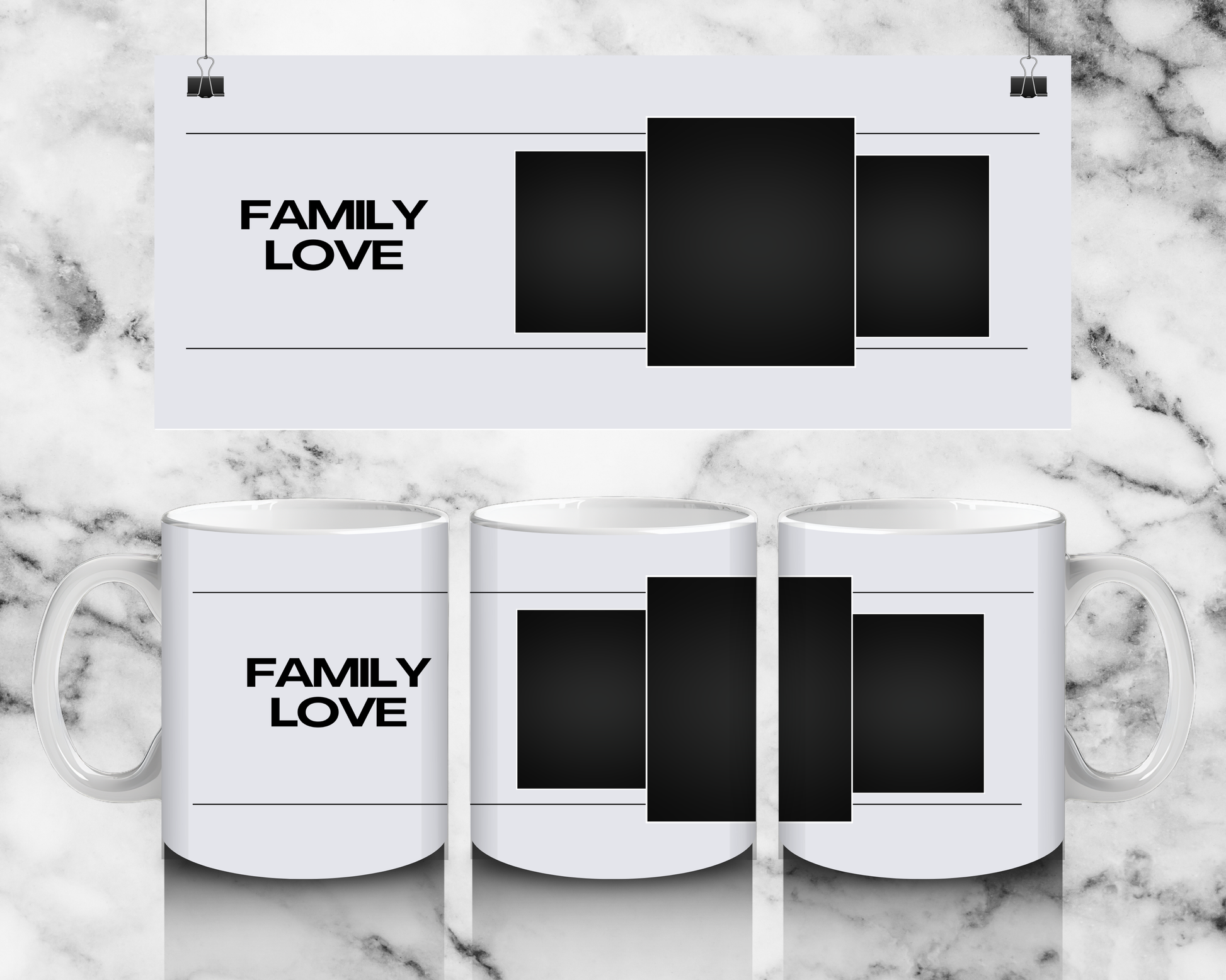 3 panel family mug by Luxe-Custom-Designer