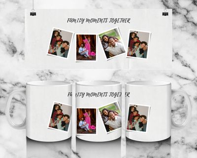 4 Panel Family Mug by Luxe-Custom-Designer